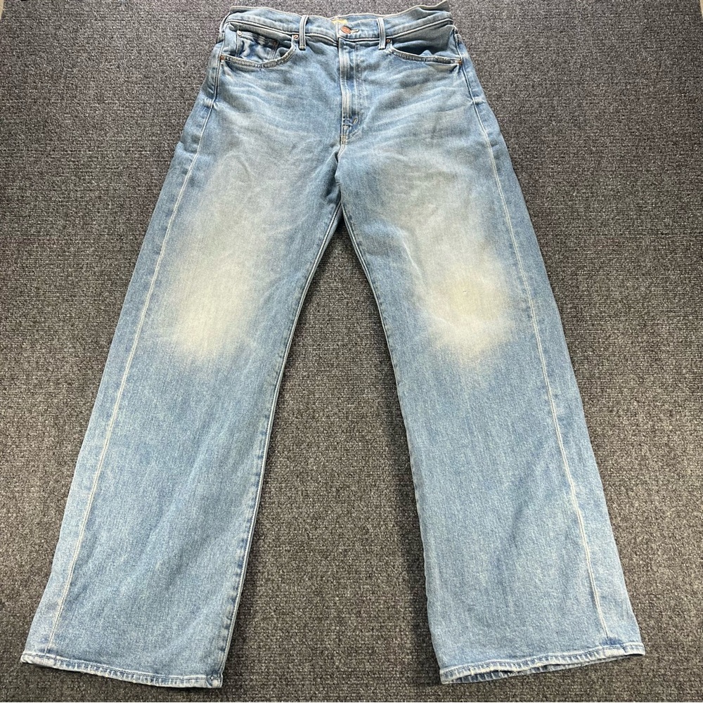MOTHER Lil’ Lasso Sneak Wide Leg Jeans Size 31 in Ivy League Cowboy $248